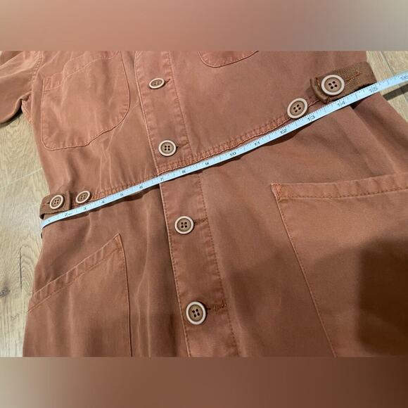 Pistola Grover Cotton Utility Jumpsuit‎ Short Sleeve Brown- Medium - Picture 7 of 11